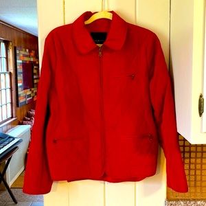 LAST CALL! Beautiful red quilted Talbots jacket